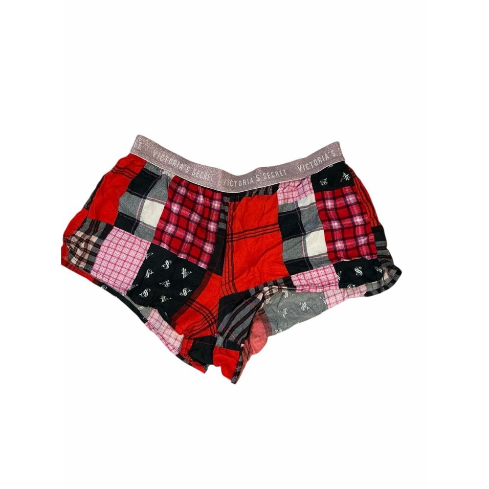 Victoria's Secret Patchwork Sleep Shorts Pajamas PJs Pants Women’s Size Small